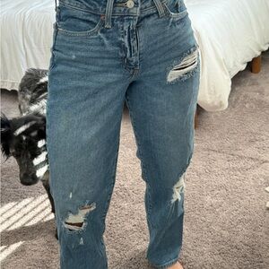 Old Navy Distressed high rise OG loose 4p denim